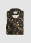 EMANUEL BERG LONG SLEEVE SPORT SHIRT IN BROWN CORDUROY FLORAL