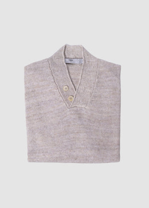 INIS MEAIN SWEATER IN SILVER MARL