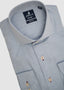 JOHNNIE-O LONG SLEEVE SPORT SHIRT AUGUSTIN LAGUNA IN BLUE