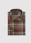 JOHNNIE-O LONG SLEEVE SPORT SHIRT LANGSTON IN COFFEE