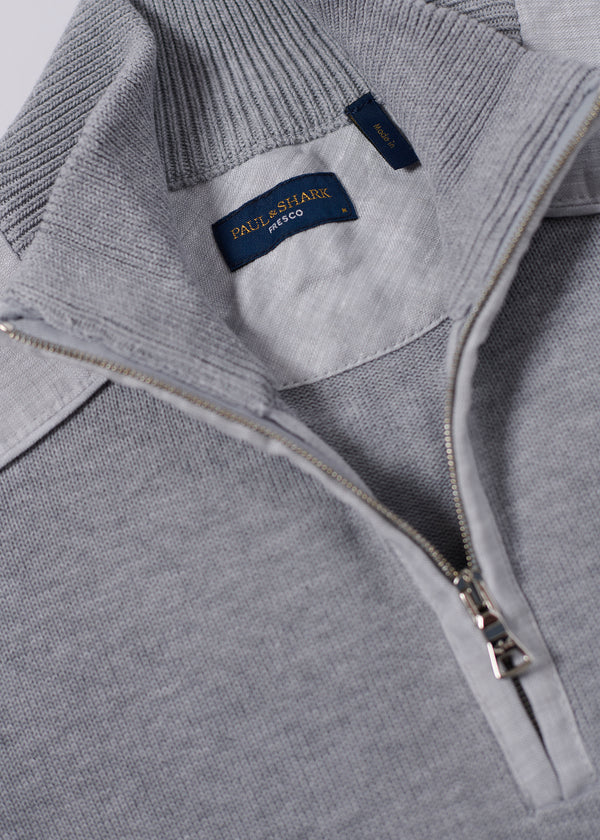 Half Zip in Linen Cool