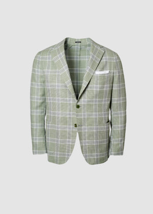 SARTORIO PLAID SPORT COAT IN SAGE