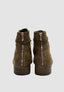 OFFICINE CREATIVE SUEDE BOOT WITH BACK-ZIP IN OLIVE