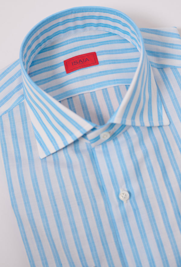 ISAIA DRESS SHIRT IN TURQUOISE