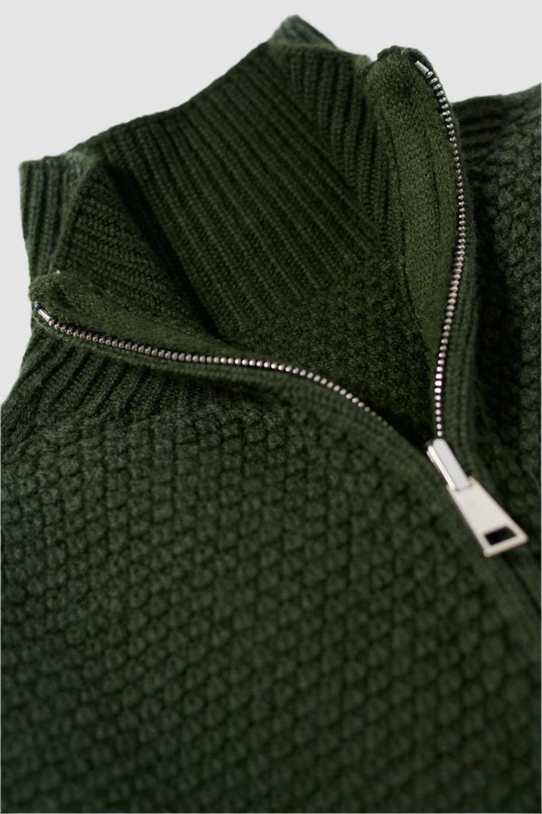 Camogli Reversible Full Zip in Olive