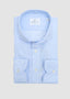 EMANUEL BERG LONG SLEEVE LINEN SPORT SHIRT IN BLUE