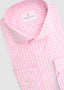 EMANUEL BERG CHECKERED DRESS SHIRT IN PINK POP