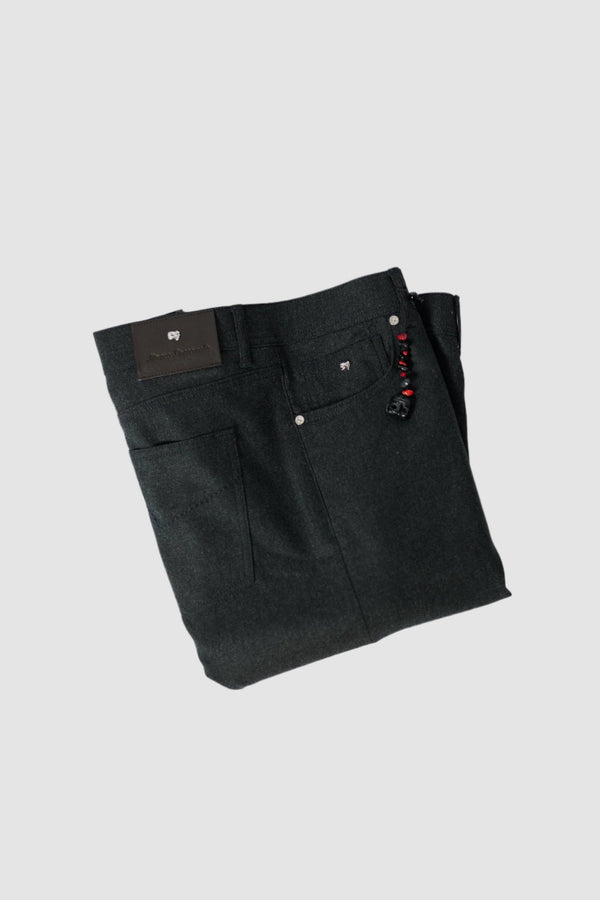 Flannel 5 Pocket in Charcoal