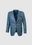 CANALI PLAID SPORT COAT IN TEAL 