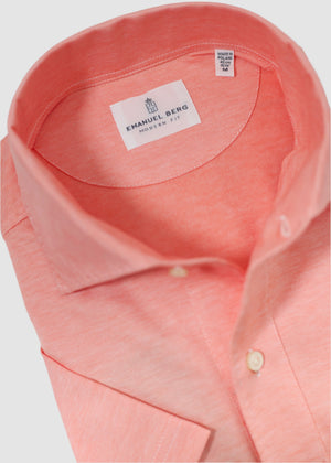 EMANUEL BERG SHORT SLEEVE ORANGE POLO