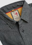 RELWEN UTILITY WORKSHIRT IN CHARCOAL NAILHEAD