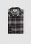 BORGO BIG BLUE BRUSHED PLAID LONG SLEEVE SPORT SHIRT 