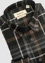BORGO LONG SLEEVE SPORT SHIRT IN CERAMICA BLACK PLAID 