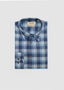 BORGO LONG SLEEVE SPORT SHIRT IN MULTI BLUE PLAID