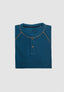 BORGO RIB HENLEY JERSEY IN STORM BLUE
