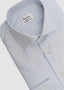 STENSTROMS DRESS SHIRT IN BLUE SCREEN TAN TATTERSALL