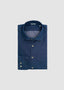 STENSTROMS LONG SLEEVE SPORT SHIRT IN DENIM TOOTH