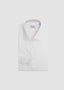 STENSTROMS DRESS SHIRT WHITE WITH LAVENDER TRIM