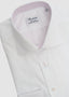 STENSTROMS DRESS SHIRT WHITE WITH LAVENDER TRIM