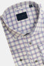 CALDER MELANGE WINDOWPANE LONG SLEEVE SPORT SHIRT IN PLUM