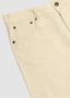 PESCAROLO 5 POCKET JEAN UNDYD IN IVORY SELVEDGE