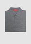 ISAIA LONG SLEEVE POLO IN MED GREY