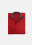 PAUL & SHARK EXTRA FINE MERINO QUARTER ZIP SWEATER IN RED