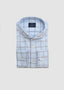 EMANUEL BERG DRESS SHIRT IN BLUE WINDOW