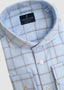 EMANUEL BERG DRESS SHIRT IN BLUE WINDOW