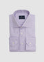 EMANUEL BERG MICRO CHECKERED DRESS SHIRT IN YOGA LAVENDER