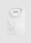 CANALI MICRO CHEVRON DRESS SHIRT IN GREIGE