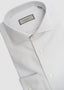 CANALI MICRO CHEVRON DRESS SHIRT IN GREIGE