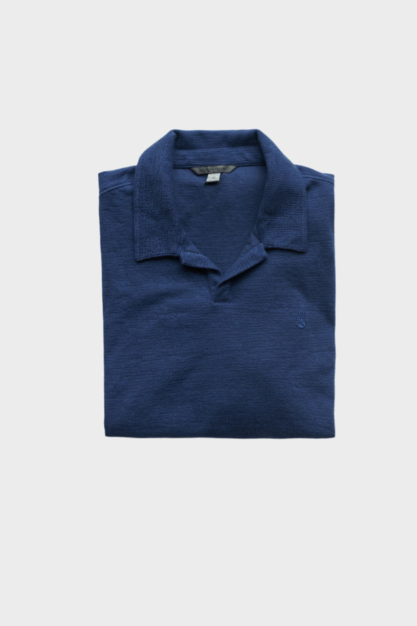 Morris Johnny Collar in Ink Blue