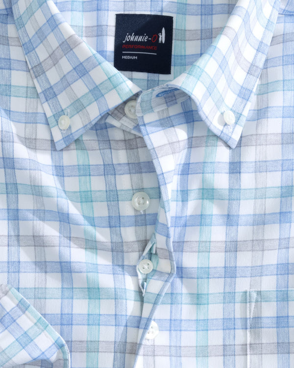 Performance Button Up Shirt in Wake