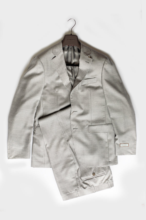 Kei & Light Grey Check Suit